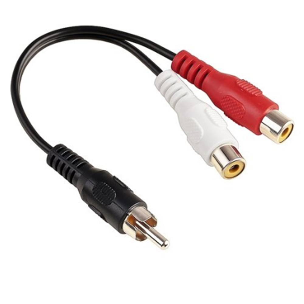 Audio Splitter Y - 1 RCA Male Mono Ke 2