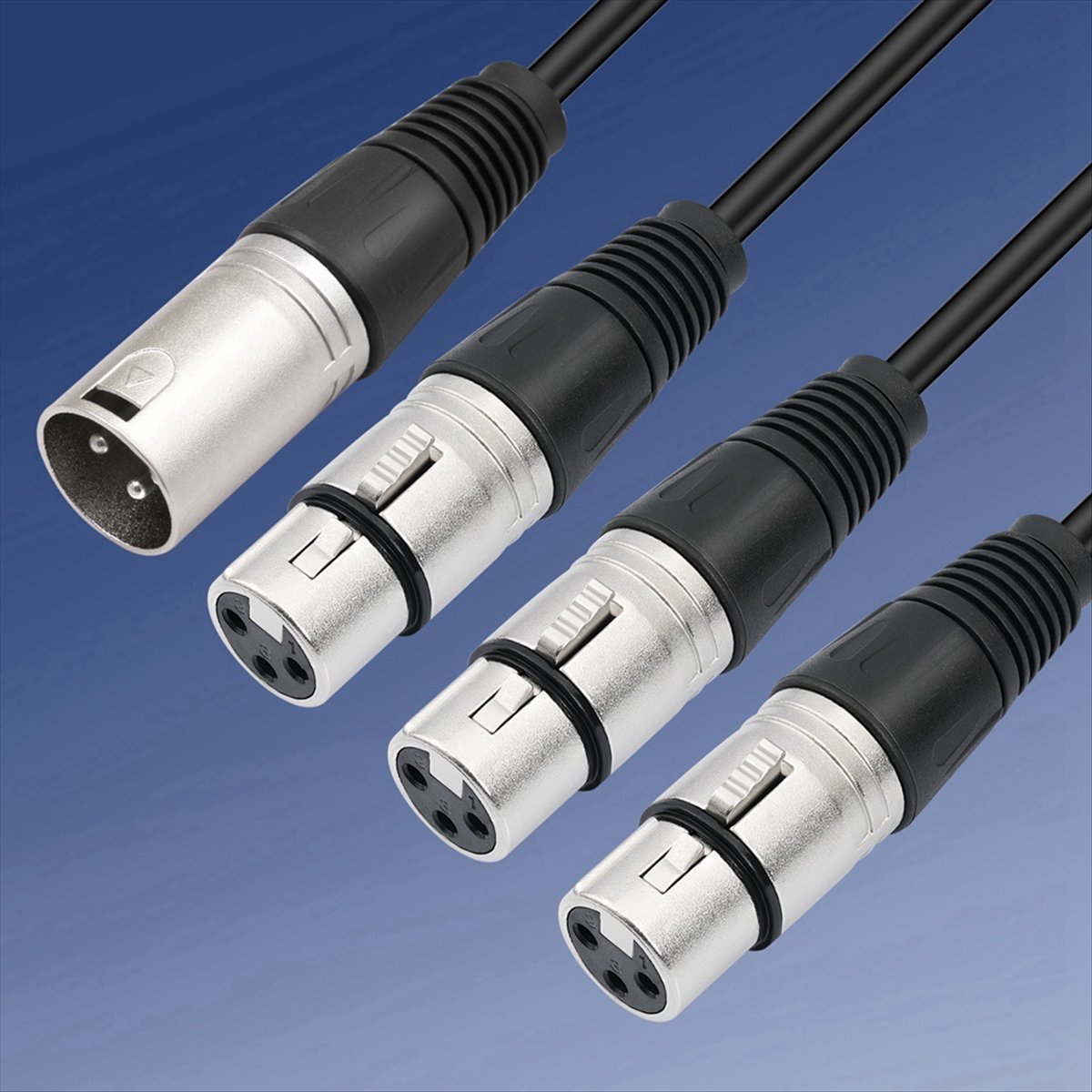 (PQWN) Kabel Splitter XLR 3Pin - Audio Splitter Y ulasan dan harga