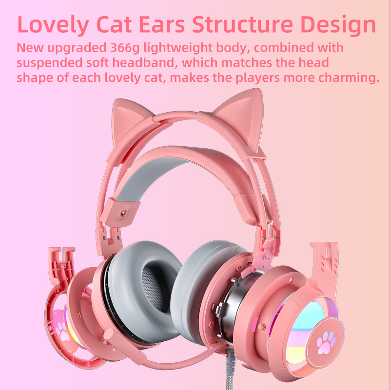 Headset Gaming Pink untuk PC,  - Gaming Headset Rgb ulasan dan harga