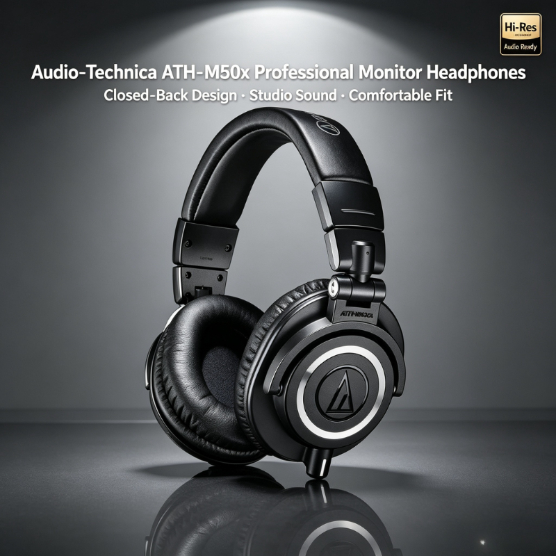 Audio-Technica ATH-M50X, Headp - Audio Technica Headphone Ath-M50X ulasan dan harga