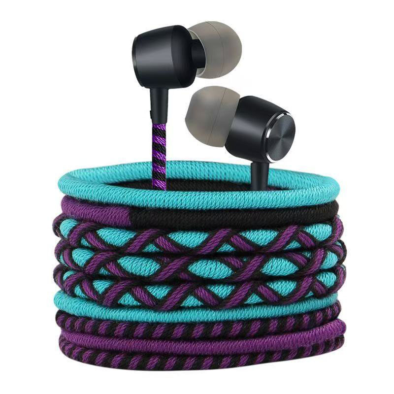 Earphone Berkabel Kepang 3.5mm - Wired Earphone Mic ulasan dan harga